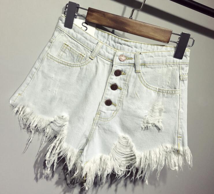 female fashion casual summer cool women denim booty Shorts high waists fur-lined leg-openings Big size sexy short Jeans