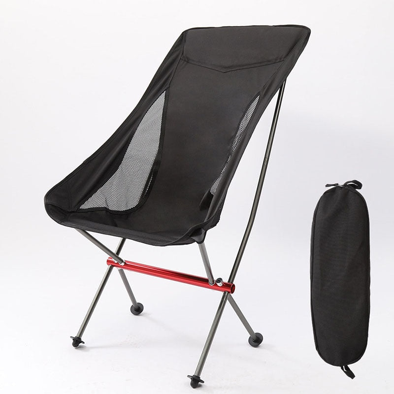 Portable Folding Camping Chair Outdoor Moon Chair Collapsible Foot Stool For Hiking Picnic Fishing Chairs Seat Tools