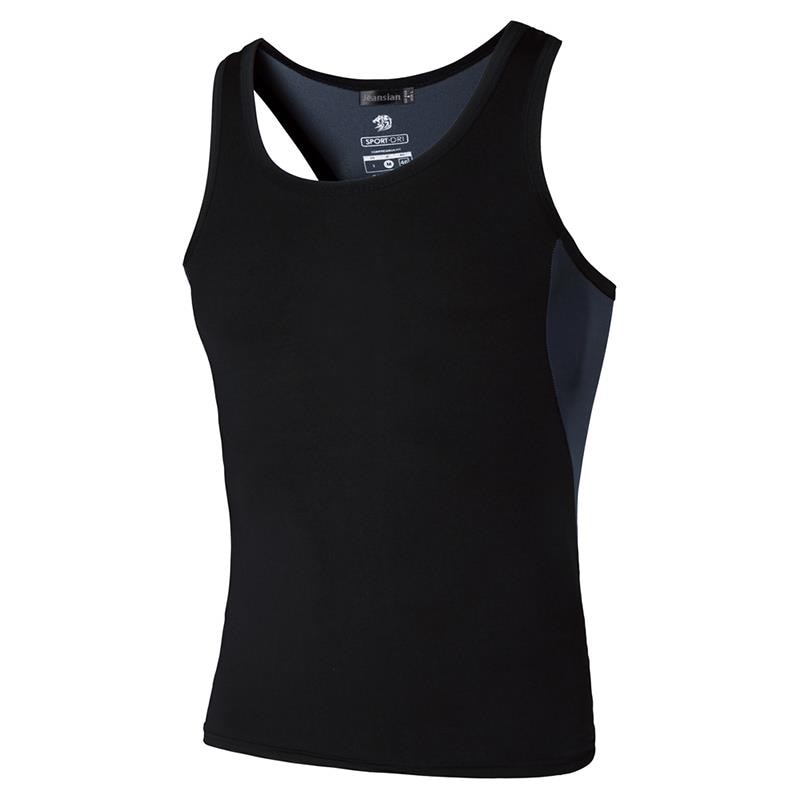 jeansian Men&#39;s Quick Dry Sleeveless Sport Tank Tops Shirts Workout Running LSL3306(PLEASE CHOOSE US SIZE)