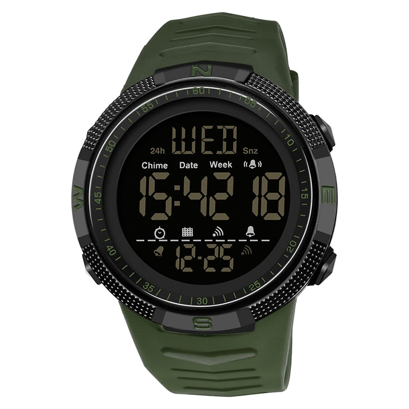 Military Sport Watch Mens Clock Fashion Brand SANDA Digital Wristwatch Shockproof Countdown Watches Waterproof Hour Bracelet