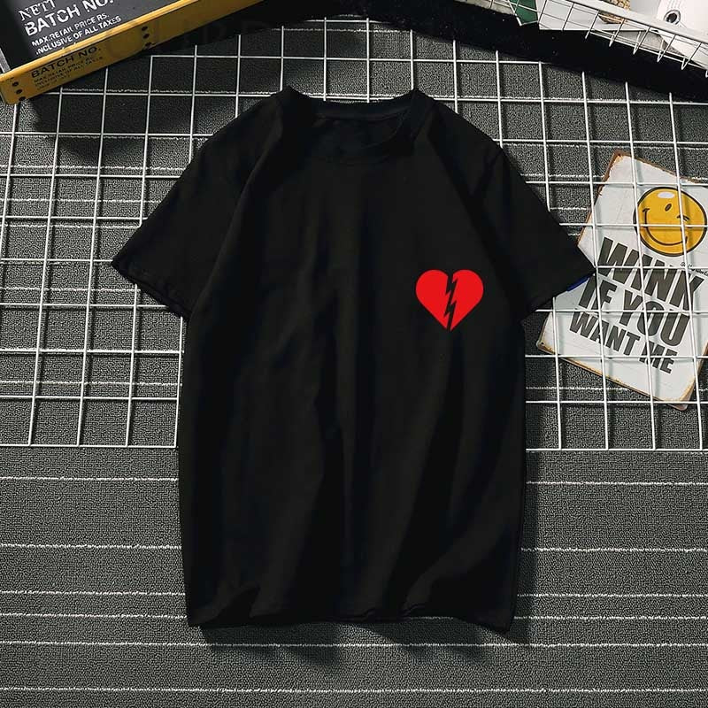 Women&#39;s t-shirt Harajuku love t shirt women feminina ladies Than heart ulzzang graphic t shirts women 2023 summer femme clothes