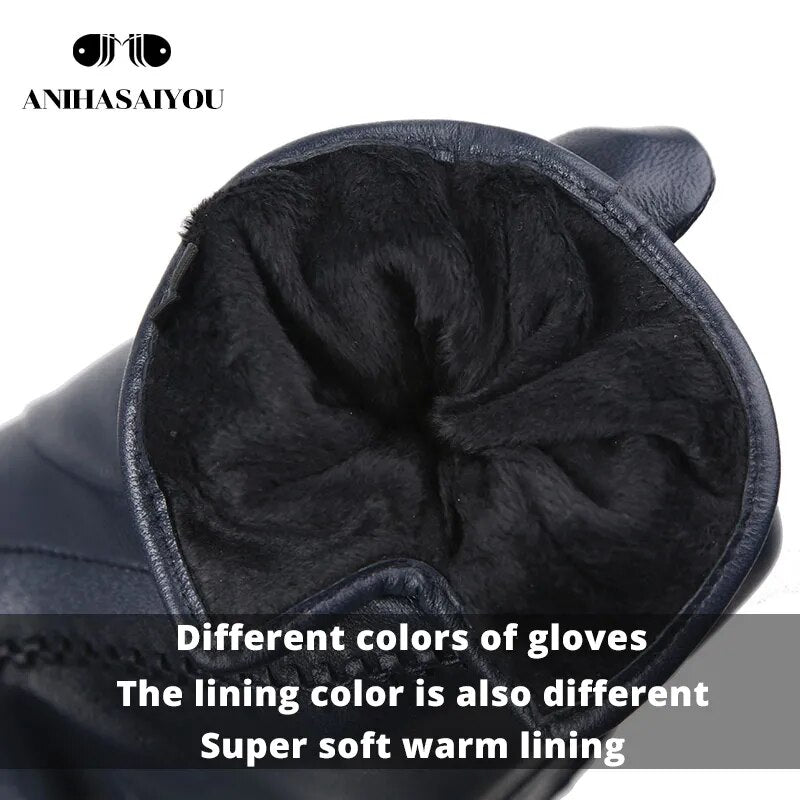 Fashion new women's gloves,sheepskin women's winter gloves,multiple colors women's leather gloves High grade gloves-2226C