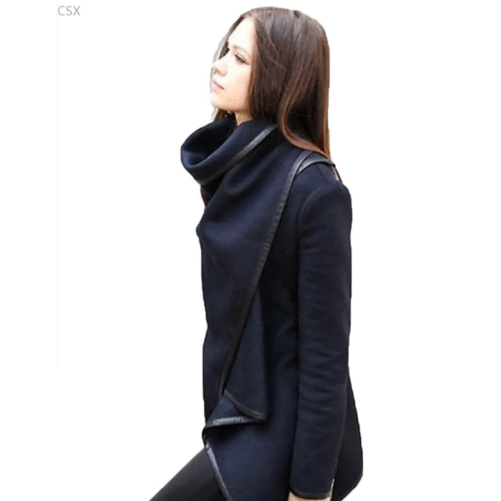 MwWiiWwM 2022 New Fashion Women Wool Winter Coat Woollen Long Sleeve Overcoat Trench Coat Woman's Clothing Multi Size