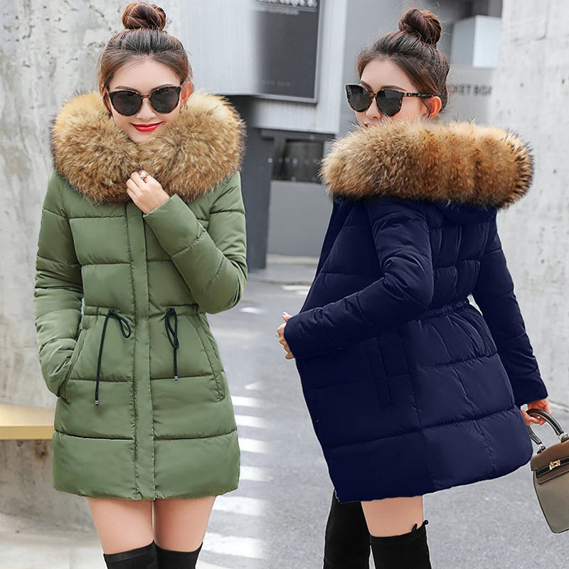 Big Fur 2020 New Parkas Female Women Winter Coat Thick Cotton Winter Jacket Womens Outwear Parkas for Women Winter down jacket