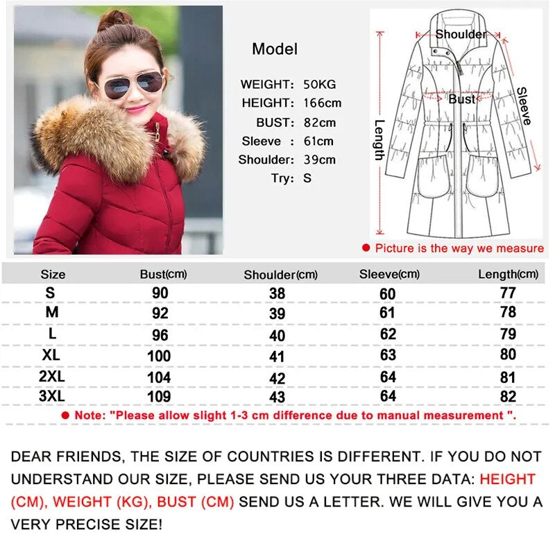 winter jacket women 2019 New parka Female Women Winter Coat Thickening Cotton Outwear Faux fox fur casacos de inverno feminino