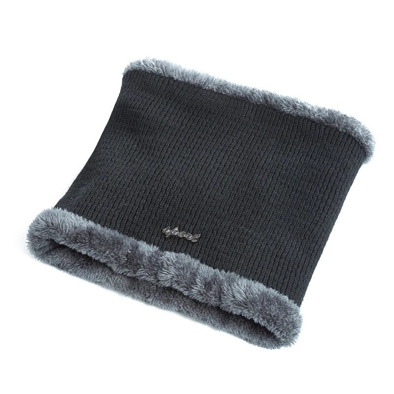 High Quality Cotton Fur Brim Winter Hats Skullies Beanies For Men Women Wool Scarf Caps Outdoor Gorras Bonnet Knitted Hat