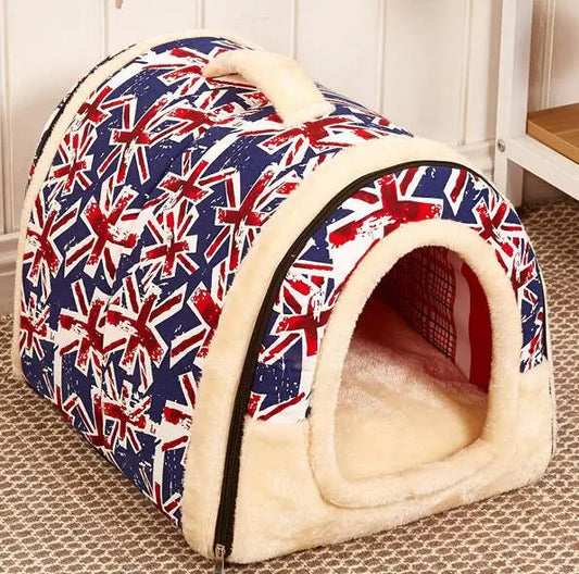 Dog Bed for Small And Large Dogs Houses Kennel Warm House Slippers Pet Dog Bed Detachable Cushion puppy Cat Bed Bag Pet Products