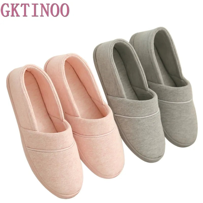 New 2023 Winter-Autumn At Home Thermal Cotton-Padded Slippers Women's Cotton Slippers Indoor Slippers With Soft Outsole Shoes