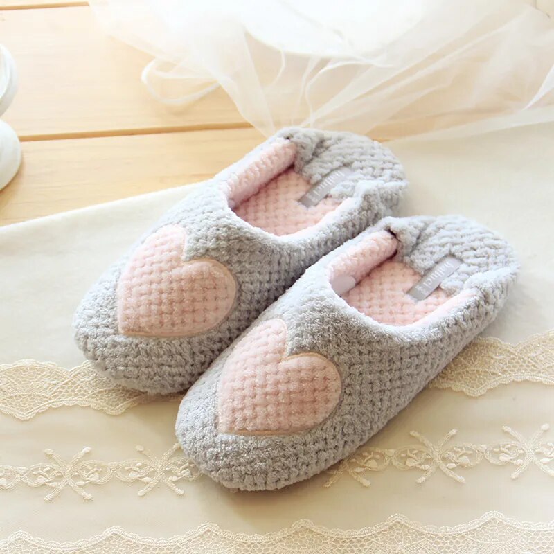 Women Home Slippers Warm Winter Cute Indoor House Shoes Bedroom Room For Guests Adults Girls Ladies Pink Soft Bottom Flats