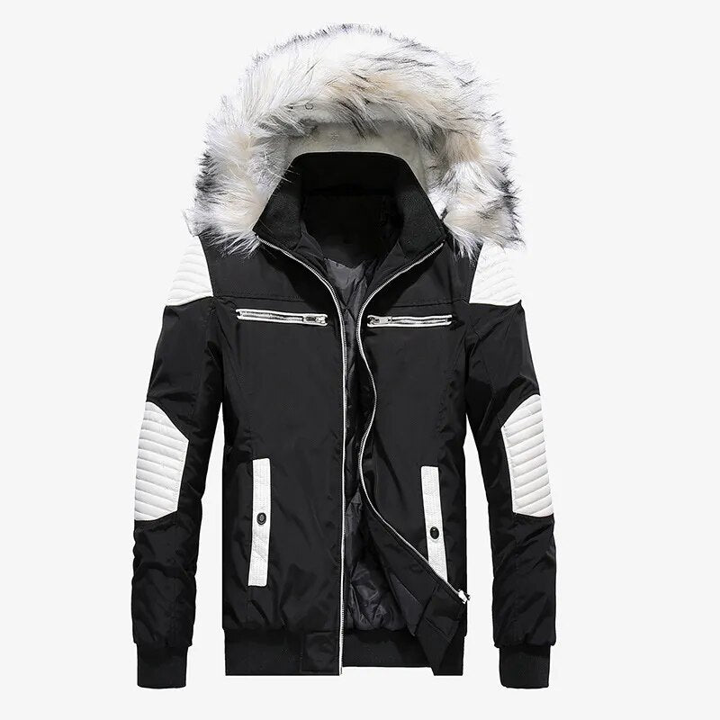 2023 New Men Winter Jackets And Coats Mens Warm Casual Mens Winter Coat Fashion Streetwear Male Overcoat Parka Hombre ABZ500