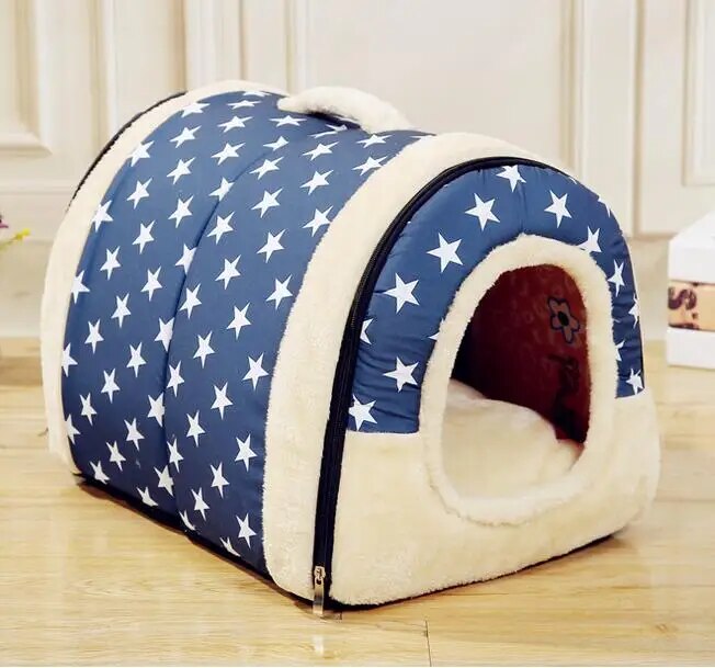 Dog Bed for Small And Large Dogs Houses Kennel Warm House Slippers Pet Dog Bed Detachable Cushion puppy Cat Bed Bag Pet Products