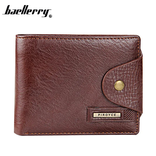 New 2023 Quality Guaranteed PU Leather Brand Men Wallets Design Short Small Male Purses Vintage Hasp Card Holder Carteras Casual