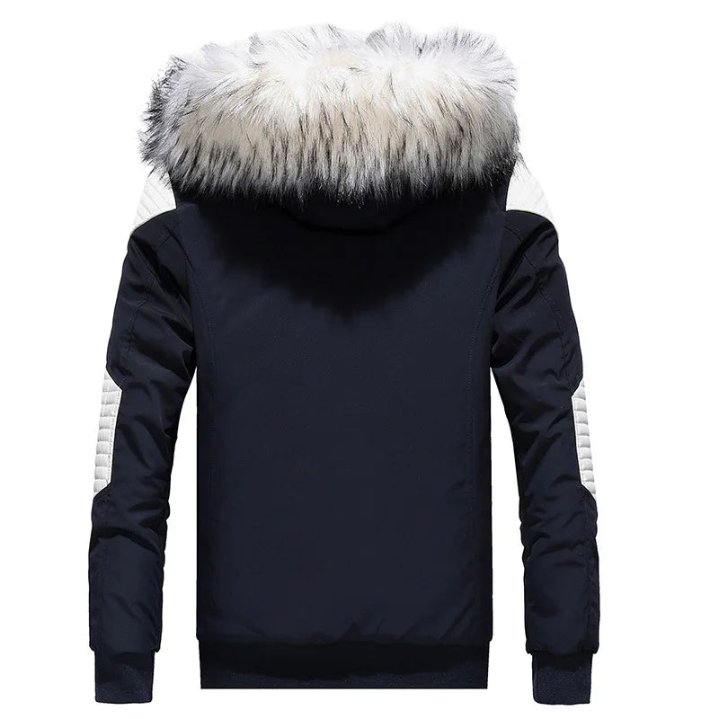 2023 New Men Winter Jackets And Coats Mens Warm Casual Mens Winter Coat Fashion Streetwear Male Overcoat Parka Hombre ABZ500