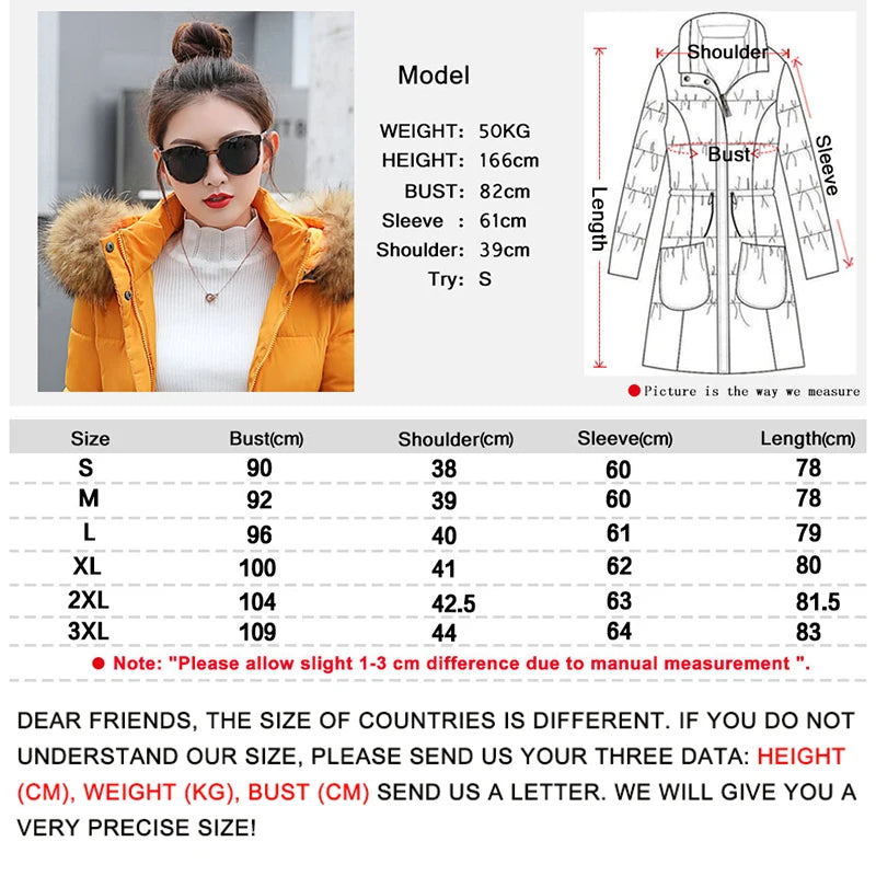 Big Fur 2020 New Parkas Female Women Winter Coat Thick Cotton Winter Jacket Womens Outwear Parkas for Women Winter down jacket