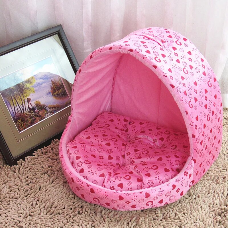 Hot Sale Princess Dog Bed Small Warm Cat House Slippers Pet Detachable Washable Cushion Dog Beds For Large Dogs Puppy Rabbits