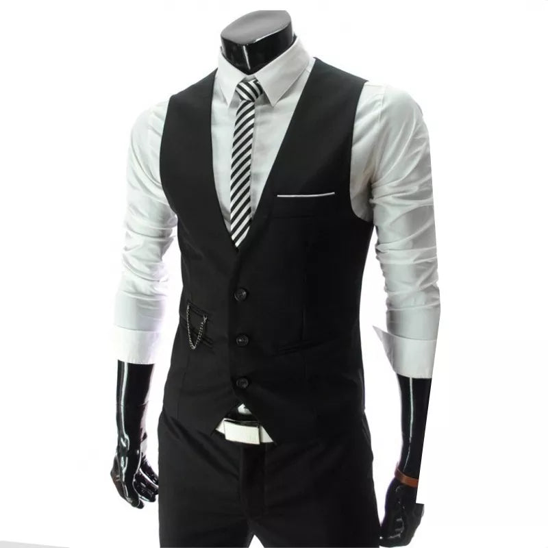 2022 New Arrival Dress Vests For Men Slim Fit Mens Suit Vest Male Waistcoat Gilet Homme Casual Sleeveless Formal Business Jacket