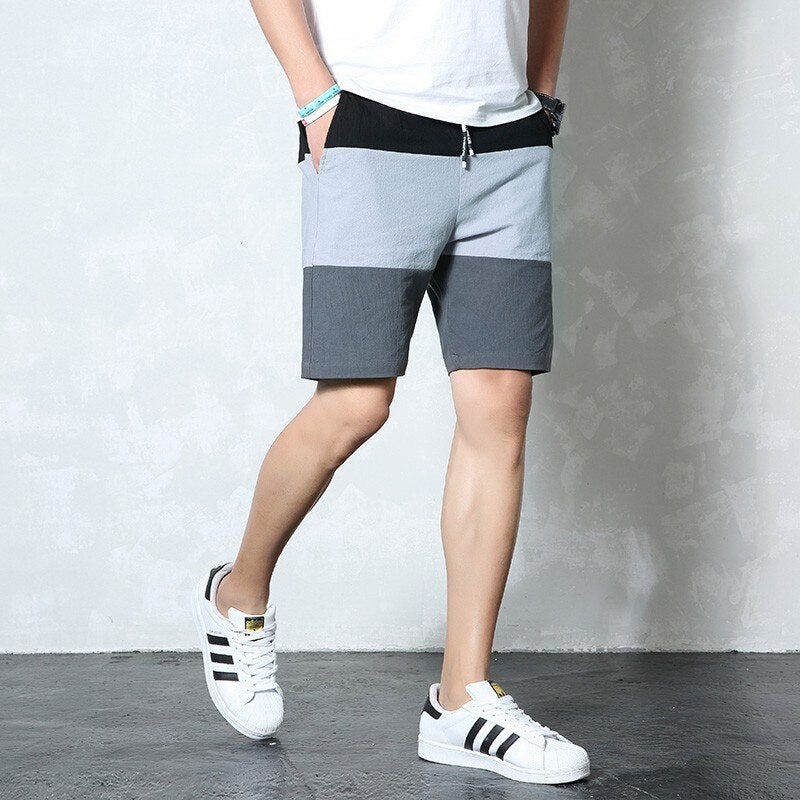 2023 New Summer Men Shorts Cotton Casual Shorts Homme Knee Length Fashion Breathable Shorts Quick Dry