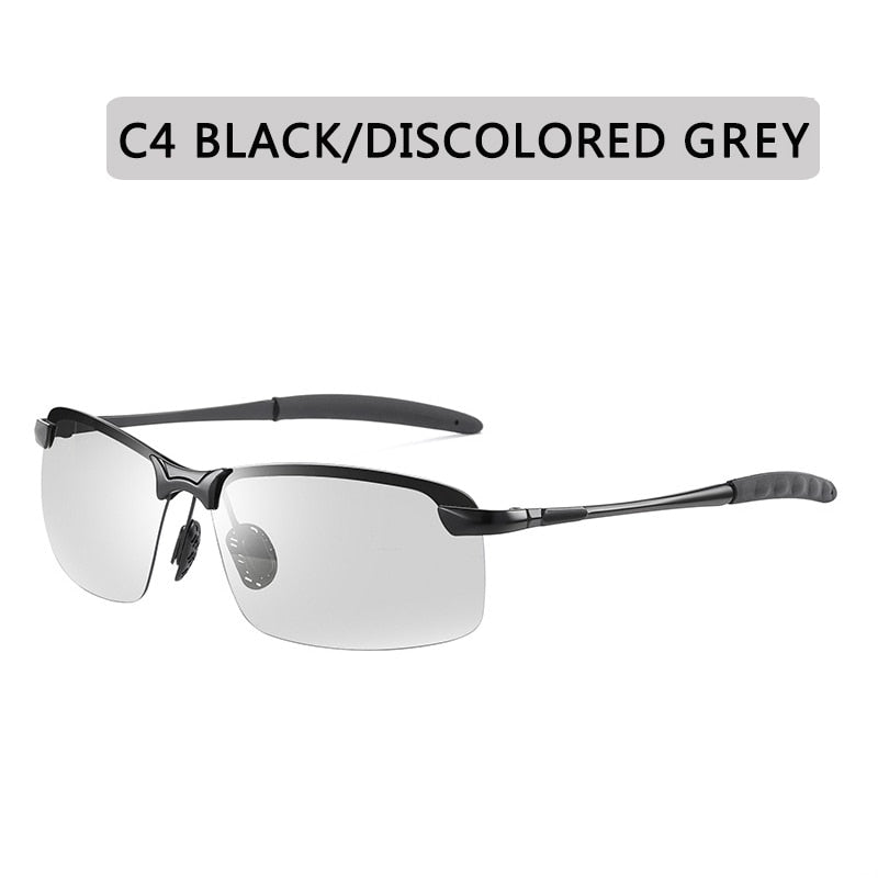 Photochromic Sunglasses Men Polarized Chameleon Glasses Male Change Color Sun Glasses Day Night Vision Driving Eyewear uv400