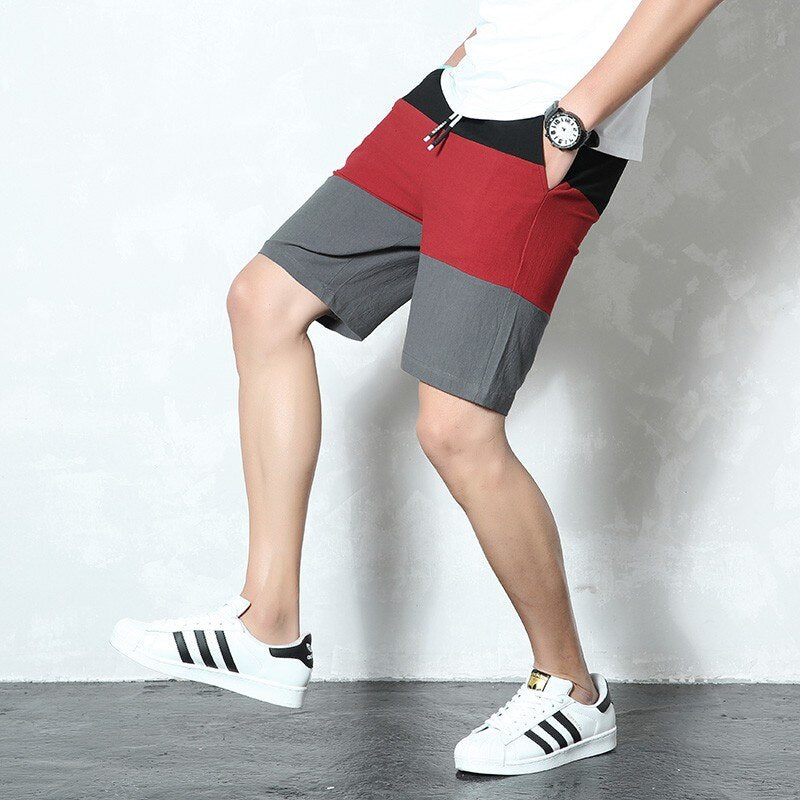 2023 New Summer Men Shorts Cotton Casual Shorts Homme Knee Length Fashion Breathable Shorts Quick Dry