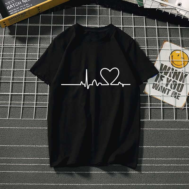 Women&#39;s t-shirt Harajuku love t shirt women feminina ladies Than heart ulzzang graphic t shirts women 2023 summer femme clothes