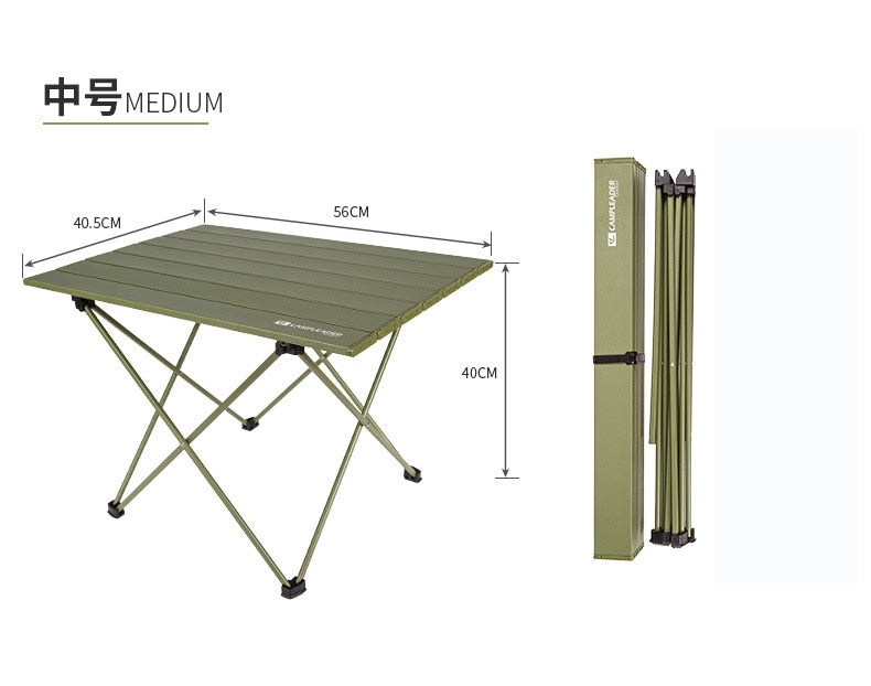 Folding Camping Table Outdoor BBQ Backpacking Aluminum Alloy Portable Durable Barbecue Desk Furniture Computer  Lightweight