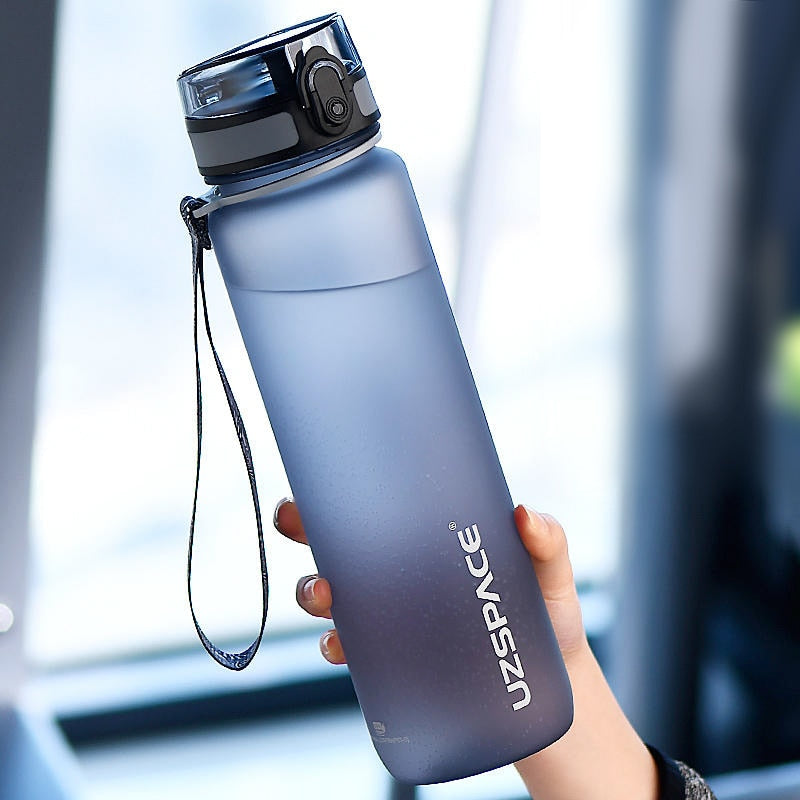 New 500/800/1000ml Sports Water Bottle BPA Free Portable Leak-proof Shaker bottle Plastic Drinkware Tour Gym Free Shipping items