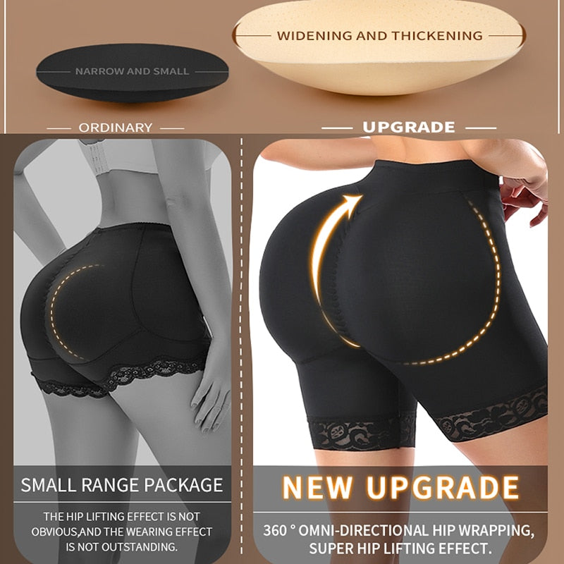 Upgraded Hip Enhancer Panties with Extra Large Pads Butt Lifting Body Shaper Shorts Fake Ass Big Buttocks Shapewear Booty Bigger