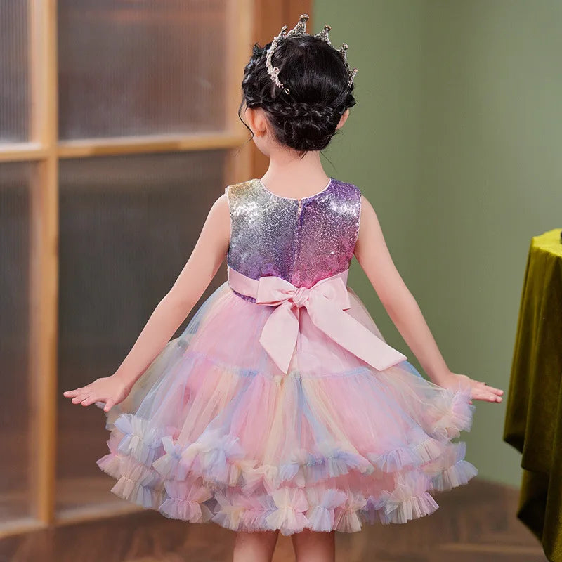 LZH Princess Dress For Girls 2023 New Party Dresses Cosplay Costume Dress Fashion Carnival Costumes 3-14 Years Old Kids Dresses