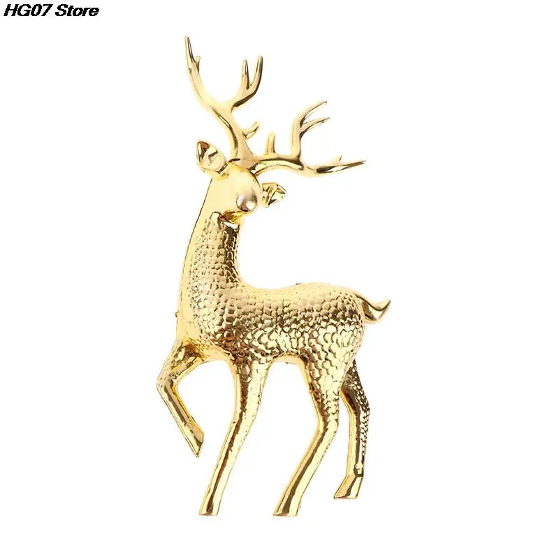 Artificial Christmas Simulation Sika Deer Reindeer Fairy Tale Garden Props Animal Statue Home Elk Shop Display Cabinet Ornaments