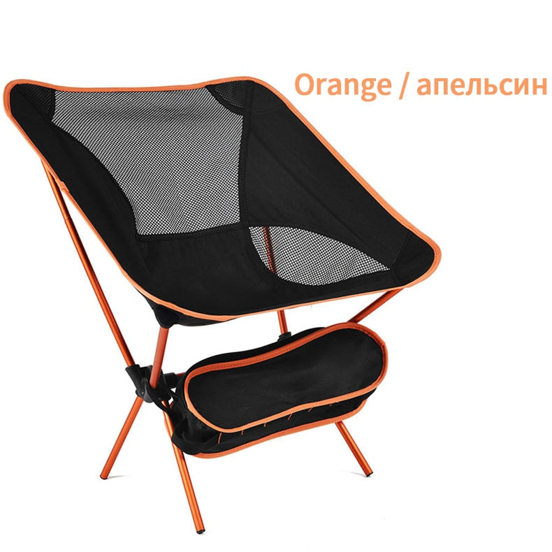 Travel Portable Folding Chair Outdoor Camping Chairs Oxford Cloth Ultralight Beach BBQ Hiking Picnic Seat Fishing Tools Chair