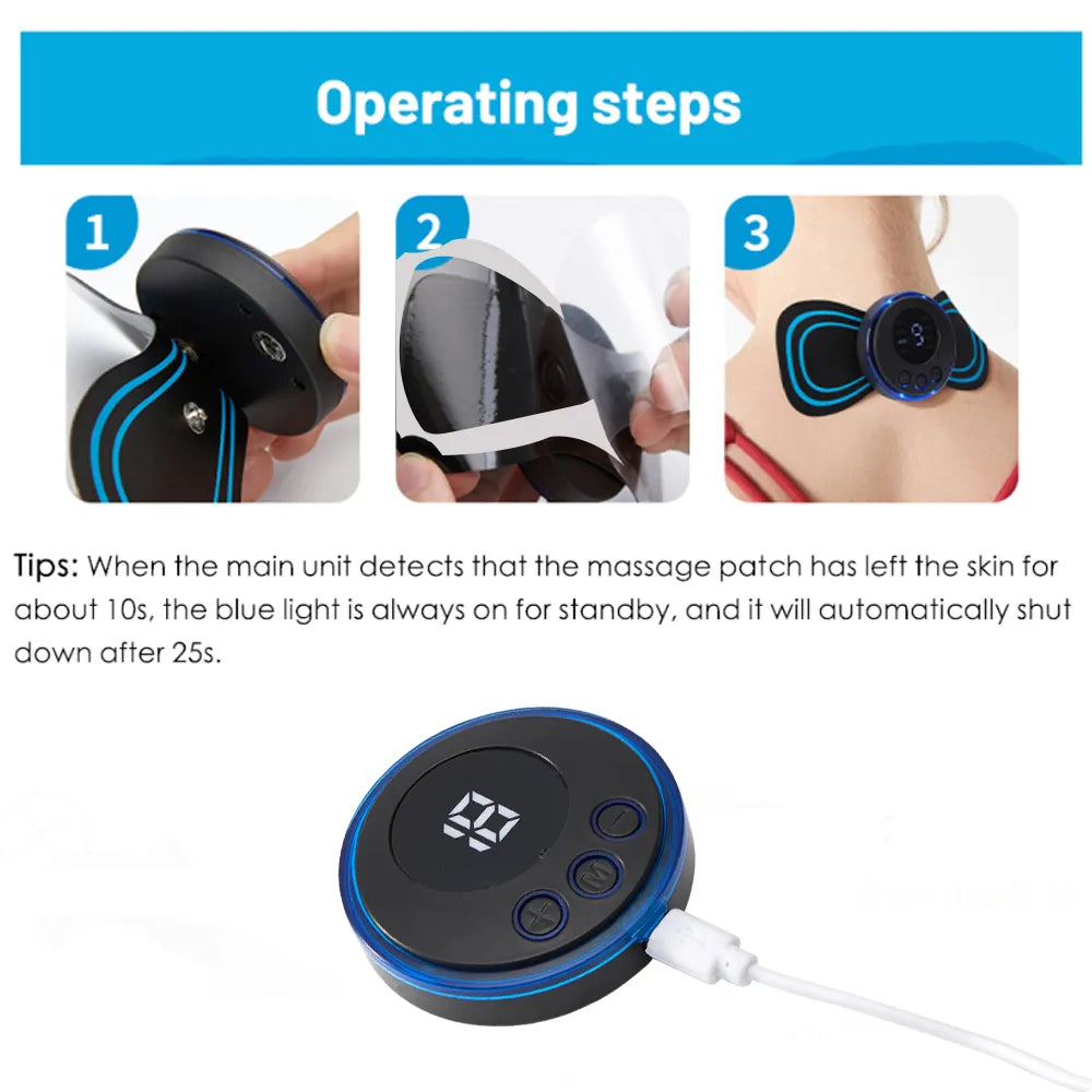 Smart Neck Massager Muscle Massager Trainer Relaxation Electric Pain Relief Tool Cervical Vertebra Physiotherapy