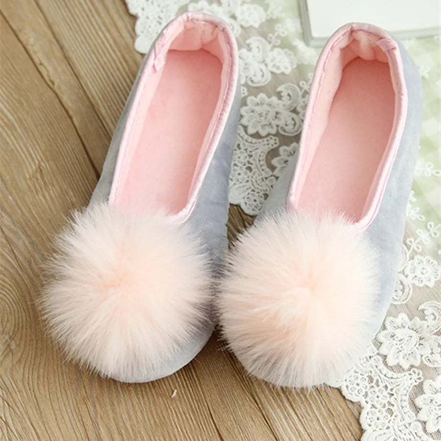 Hot Sale Women Indoor Wear Shoes Home Slippers Sweet Looking Two Colors Spring Autumn Wear Fashion  Style Comfortable Wear