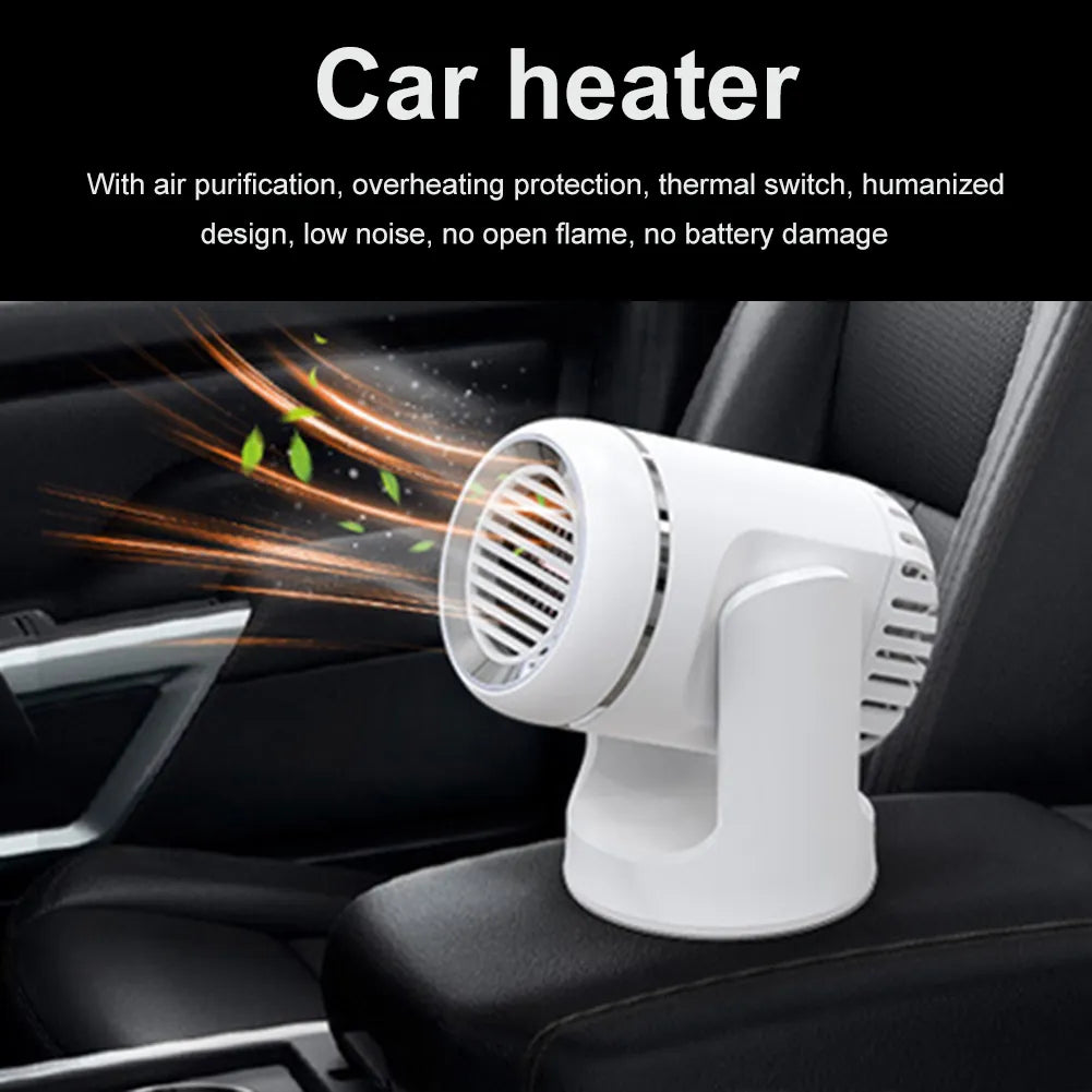 12V/24V Car Heater Fan 120/200W Fast Heating Auto Window Windshield Defogging Defrosting Heater for Truck Camping Travel Winter