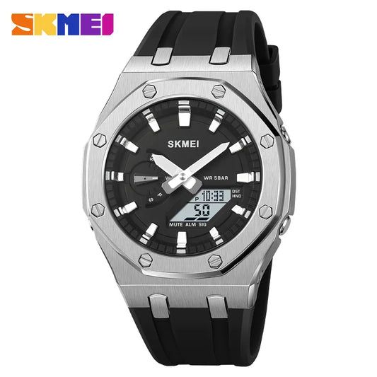 SKMEI Men's Watch 2243 Student Electronic Watch Multi functional Sports Waterproof Night Glow Electronic Watch