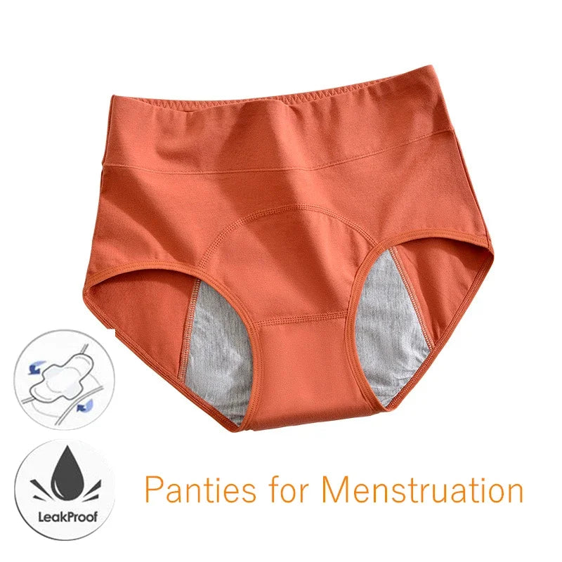 Panties for Menstruation Cotton Menstrual Panties High Waist Period Underwear Culotte Menstruelle Leak Proof Bragas Menstruales