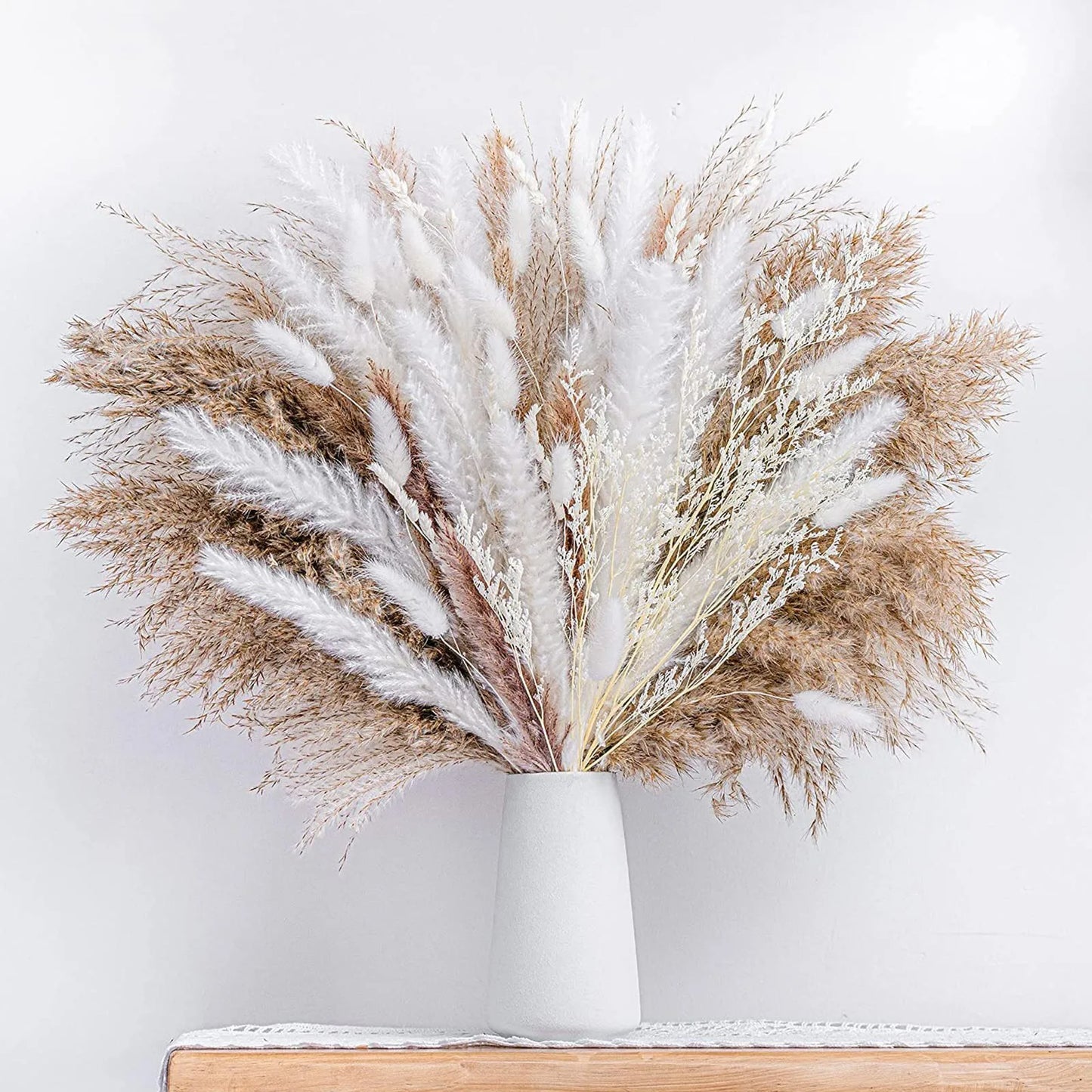 Real Natural Dried Flower Bouquet Pampas Reed Small Reed Rabbit Tail Grass Home Decor Mix and Match Dried Flower Bouquet