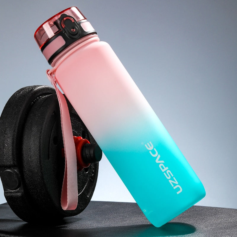 New 500/800/1000ml Sports Water Bottle BPA Free Portable Leak-proof Shaker bottle Plastic Drinkware Tour Gym Free Shipping items