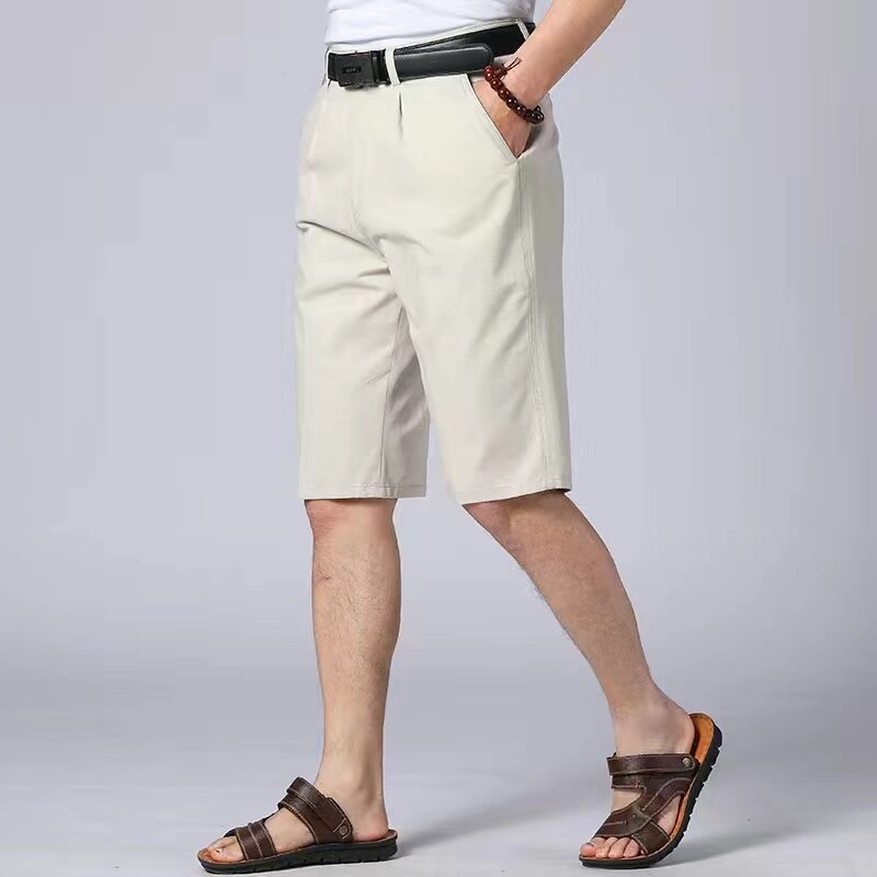 MRMT 2023 Brand Men&#39;s Shorts Middle-Aged And Elderly Cotton Seven-Point Pants Men Shorts High Waist Deep Loose Comfort Shorts