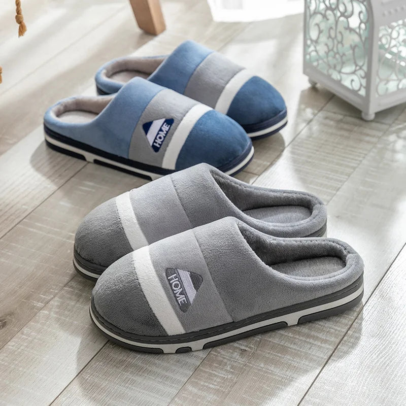 Winter Footwear Flat New Summer Men Women Indoor Home Non Slip Versatile House Shoes Warm Plush Cotton Slippers