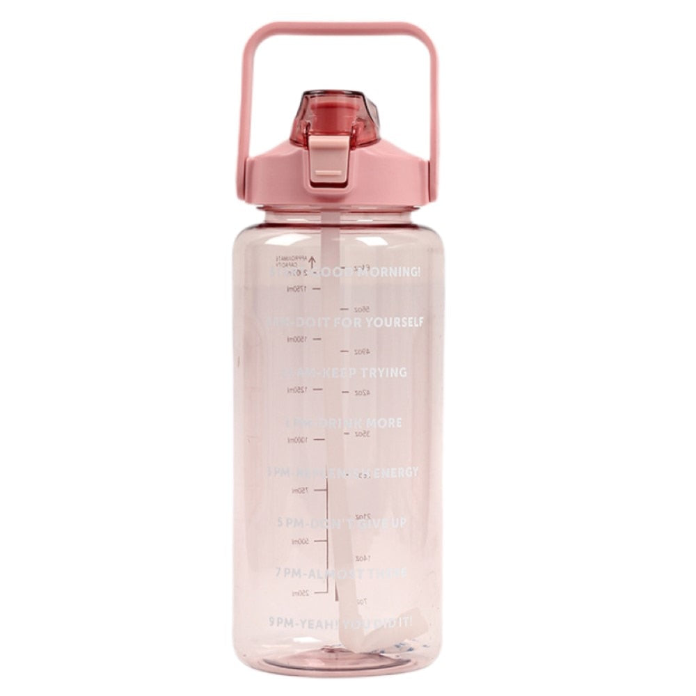 Water Bottle Motivational Drinking Bottle Sports Water Bottle With Time Marker Portable Reusable Plastic Cups Outdoor Travel Gym