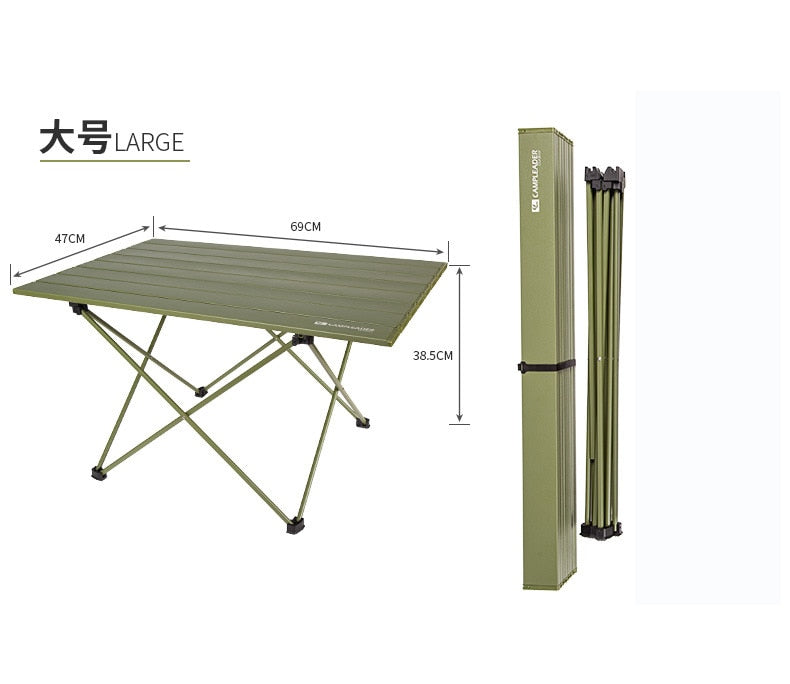 Folding Camping Table Outdoor BBQ Backpacking Aluminum Alloy Portable Durable Barbecue Desk Furniture Computer  Lightweight