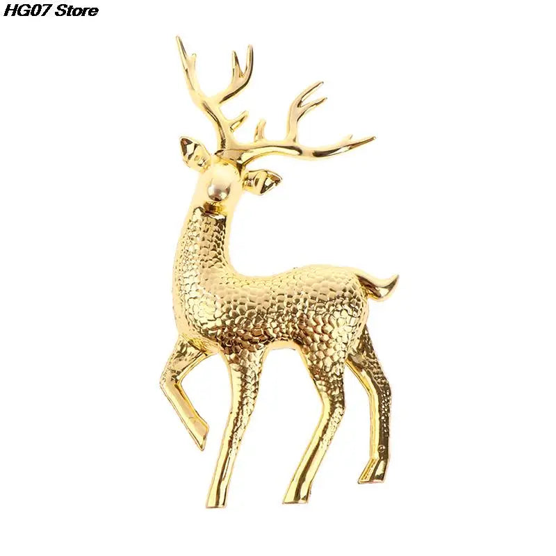 Artificial Christmas Simulation Sika Deer Reindeer Fairy Tale Garden Props Animal Statue Home Elk Shop Display Cabinet Ornaments