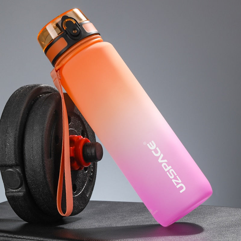 New 500/800/1000ml Sports Water Bottle BPA Free Portable Leak-proof Shaker bottle Plastic Drinkware Tour Gym Free Shipping items