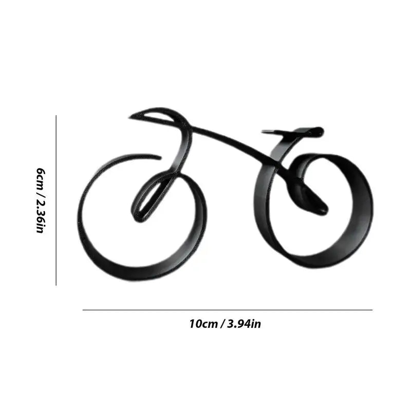 Wire Framed Bicycle Sculpture Minimalistic Simple Style Fine Workmanship Bike Silhouette Ornament Home Decoration Gifts