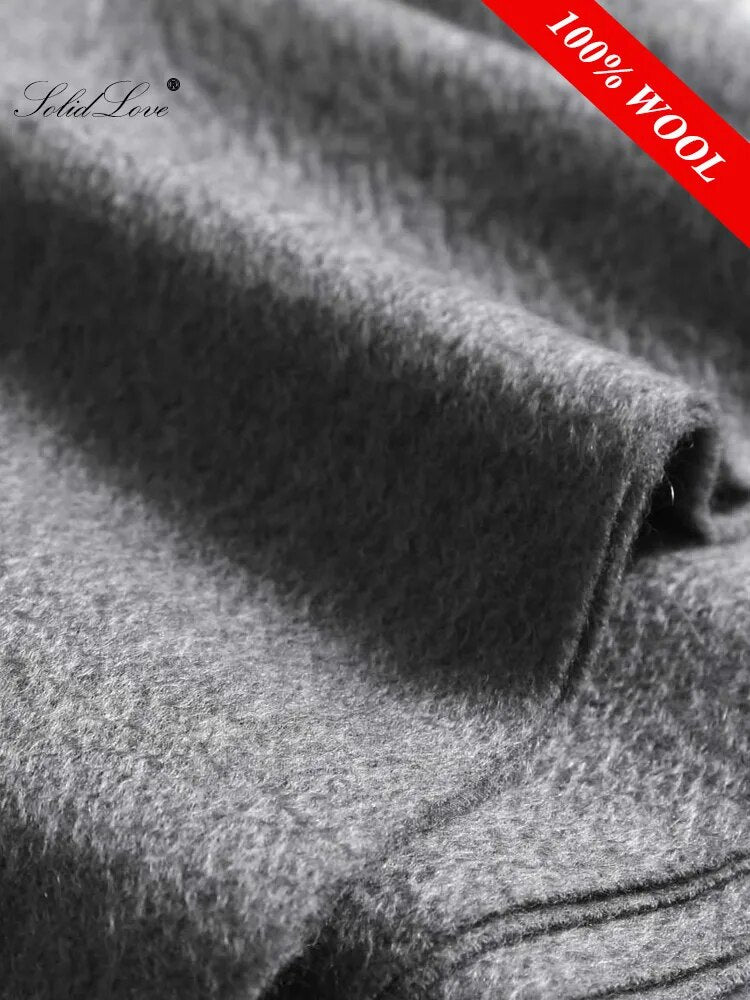 100% Wool Scarf Women Thickening Cashmere Winter Scars Shawls Fashion  Female Pashmina Scarves Oversized Keep Warm Warps 300g