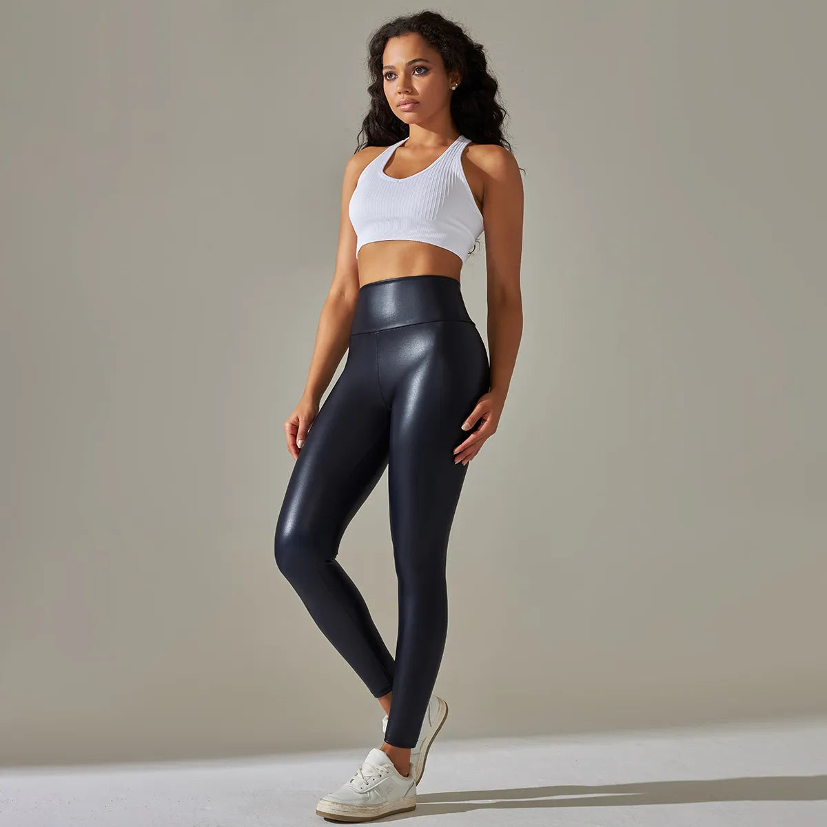 High Waist Women Leather Leggings Pu Sexy Pencil Pants Fitness Leggings Casual Tights Large Size Windproof Pantalones Female