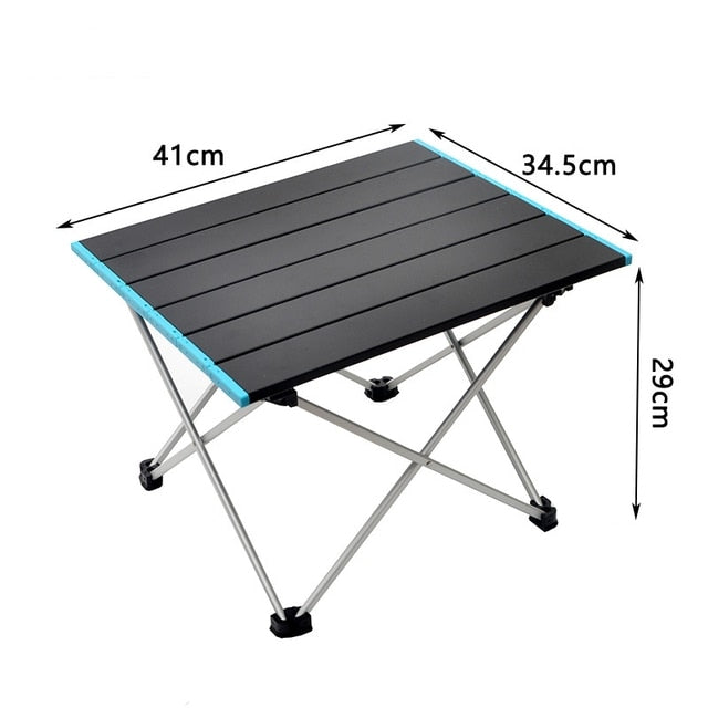 Camping Table Pliante Ultralight Folding Tables For Outdor Hiking Garden Party Dinner Picnic BBQ Foldable Aluminum Desk