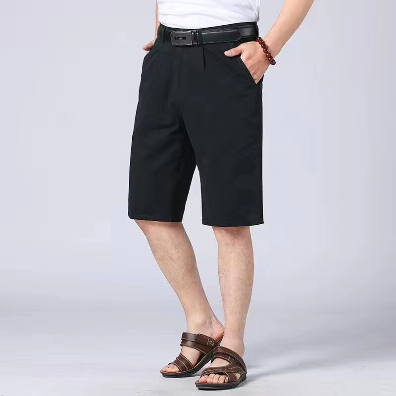 MRMT 2023 Brand Men&#39;s Shorts Middle-Aged And Elderly Cotton Seven-Point Pants Men Shorts High Waist Deep Loose Comfort Shorts