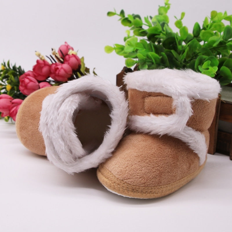 Newborn Toddler Warm Boots Winter First Walkers baby Girls Boys Shoes Soft Sole Fur Snow Booties for 0-18M Footwear Boots