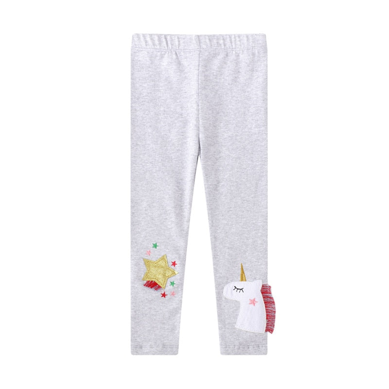 Little Maven 2022 Girls Leggings 100% Cotton Trousers for Kids Comfort Pants Childrens Tights Lovely Clothes with Bee and Flower